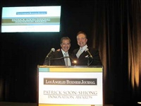 Frank Mottek with LA Business Journal Publisher Matt Toledo 2013